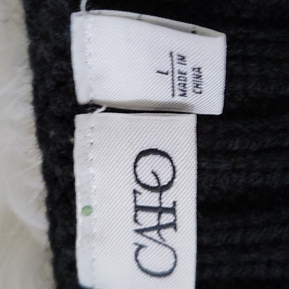 Cato brown and tan sleeveless faux fur vest with black knit back - Picture 14 of 15